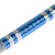 Chrome Spiral Competition Lotus Wood Nunchaku - Silver/Blue