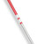 Chrome Competition Silver/Red Lotus Wood Bo Staff - 60 Inches