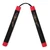 NR-005c: Foam Nunchaku with Cord Black Dragon With Red Tips