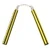 NR-016A: Foam Nunchaku W/ Chain Yellow/Black stripes