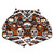 Twins Special Muay Thai Shorts Calaveras Orange