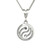 Sterling Silver Yin Yang With Diamonds