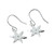 Sterling Silver Ninja Star Earrings