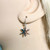 Sterling Silver Ninja Star Earrings