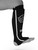 Sandee Kids Black White Cotton Slip on Competition Shinguard Side