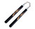 Black Hard Rubber Ball Bearing Nunchaku 12 Inch