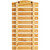 The Blitz Classic Belt Display is perfect for displaying your achievements and progression through your respective Martial Art. This customisable display can hold up to ten belts on 4.8cm slats and are easily attached with elastic straps. Made from a solid wood construction, the belt display can be hung on a wall with the two hooks on the back. Comes with 20 elastic straps. Belts sold separately. Dimensions: 68cm high x 36cm wide.