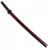 Cherry Oak Wooden Roped Bokken With Scabbard