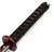 Cherry Oak Wooden Roped Bokken With Scabbard
