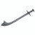 BLACK POLYPROPYLENE NEPALESE KORA SWORD