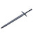 BLACK POLYPROPYLENE KING ARTHUR' EXCALIBUR LONG SWORD V1 45.7"