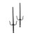 BLACK POLYPROPYLENE SAI DAGGERS 19.5" NEW