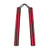 FOAM NUNCHAKU WITH CORD BLACK RED STRIPES