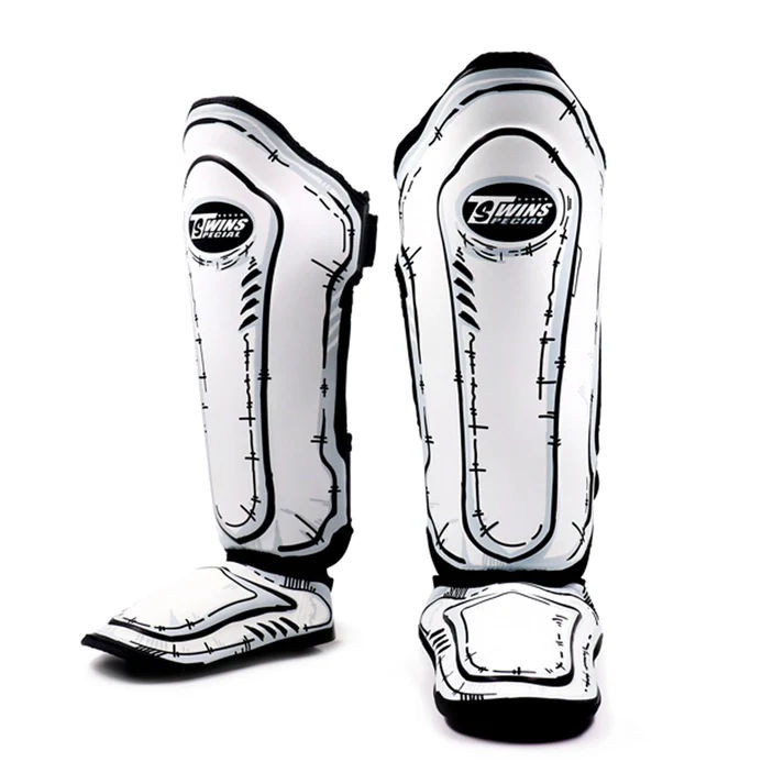 Twins Special Leather Shin Pads Comic