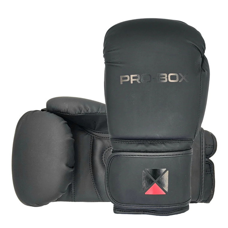 Pro Box Club Boxing Gloves Matt Black