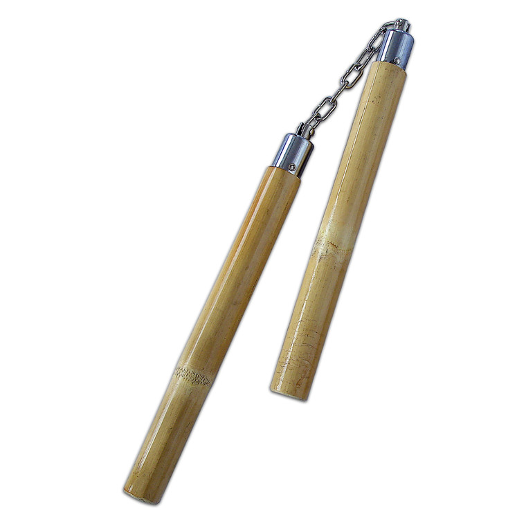 Bamboo Nunchaku with Skin