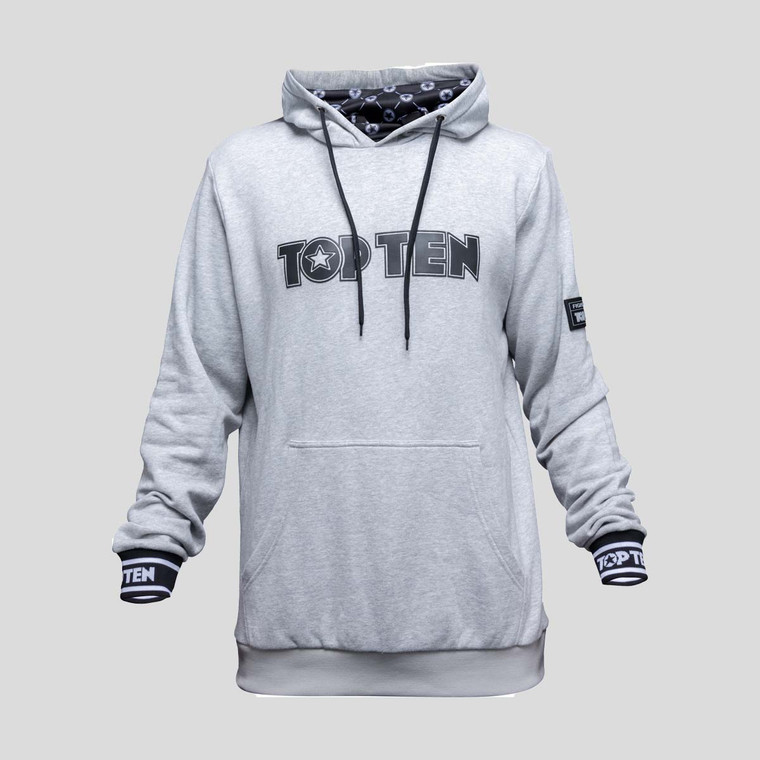 Top Ten Fight Club Hoodie Grey