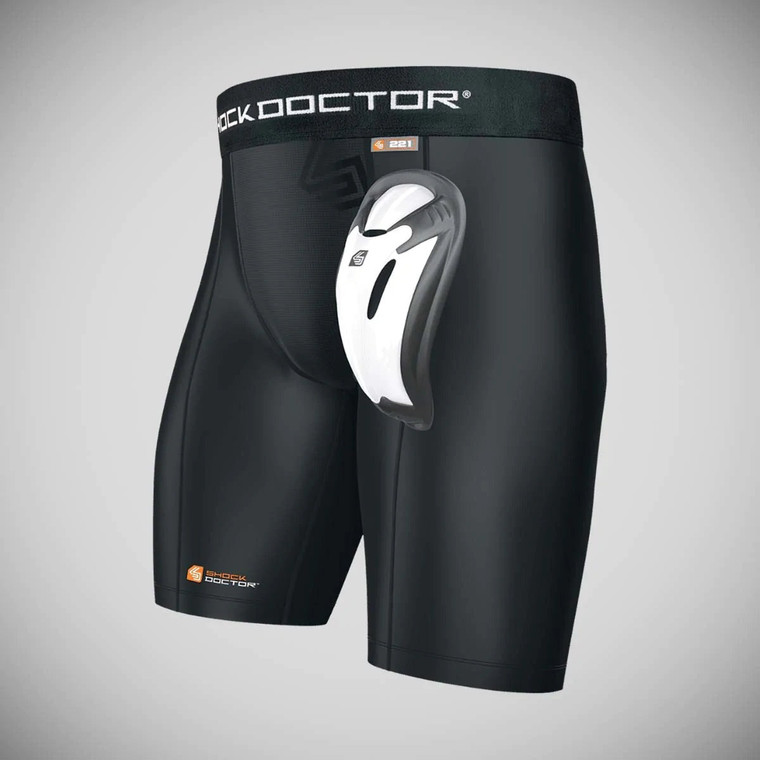 Black Shock Doctor Core Compression Short Bioflex Cup