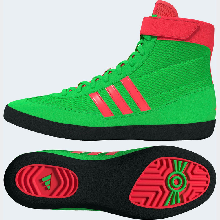 adidas Combat Speed.4 Screaming Green Wrestling Boots