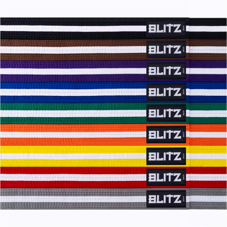 Blitz Coloured Belt With White Stripe