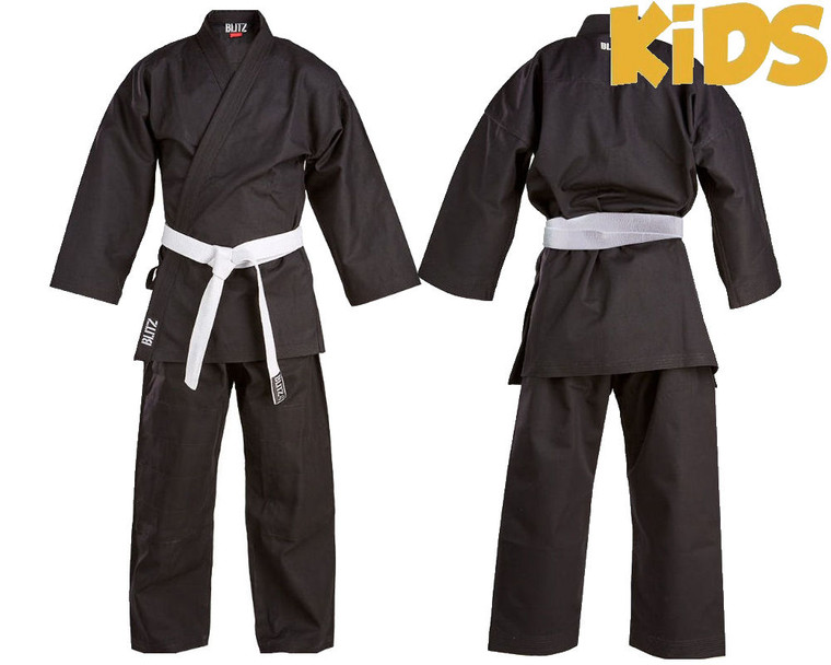 Blitz Kids Black Traditional Ju Jitsu Suit