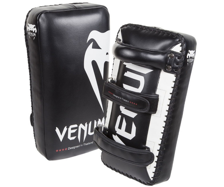 Venum Giant Kick Pads Black White