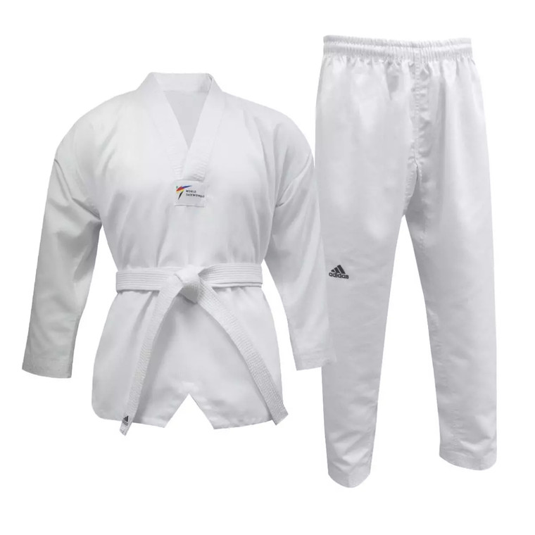 Adidas Adult WT Student Dobok Without Stripes 8oz