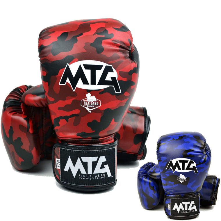 MTG Camo Synthetic Boxing Gloves