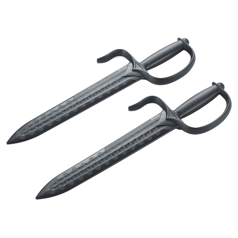 Black Polypropylene Twin Wing Chun Knives