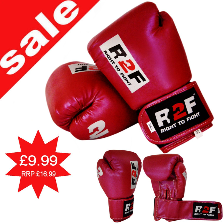 R2F Sports Metallic Target Boxing Gloves