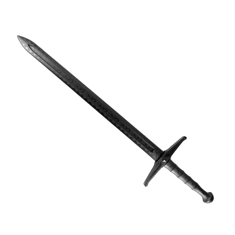 Black Polypropylene Full Contact Excalibur Long Sword 41.7"