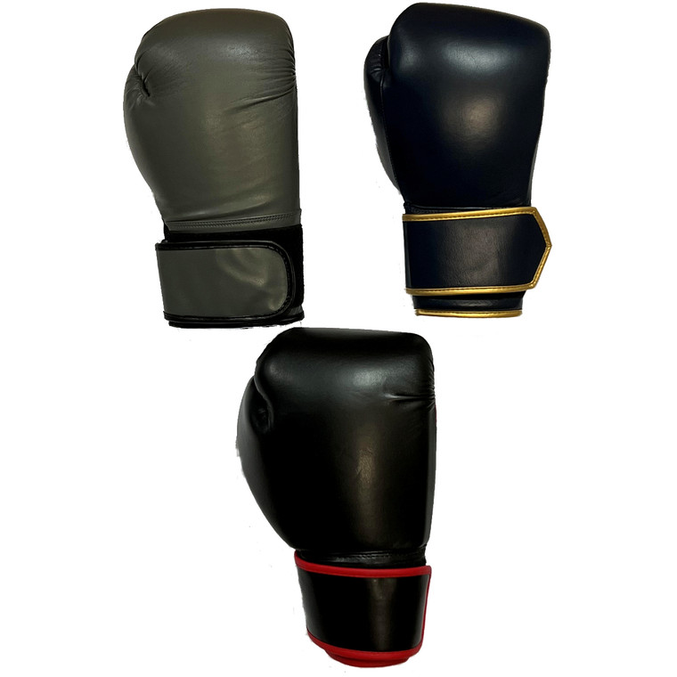 Plain Leather Boxing Gloves