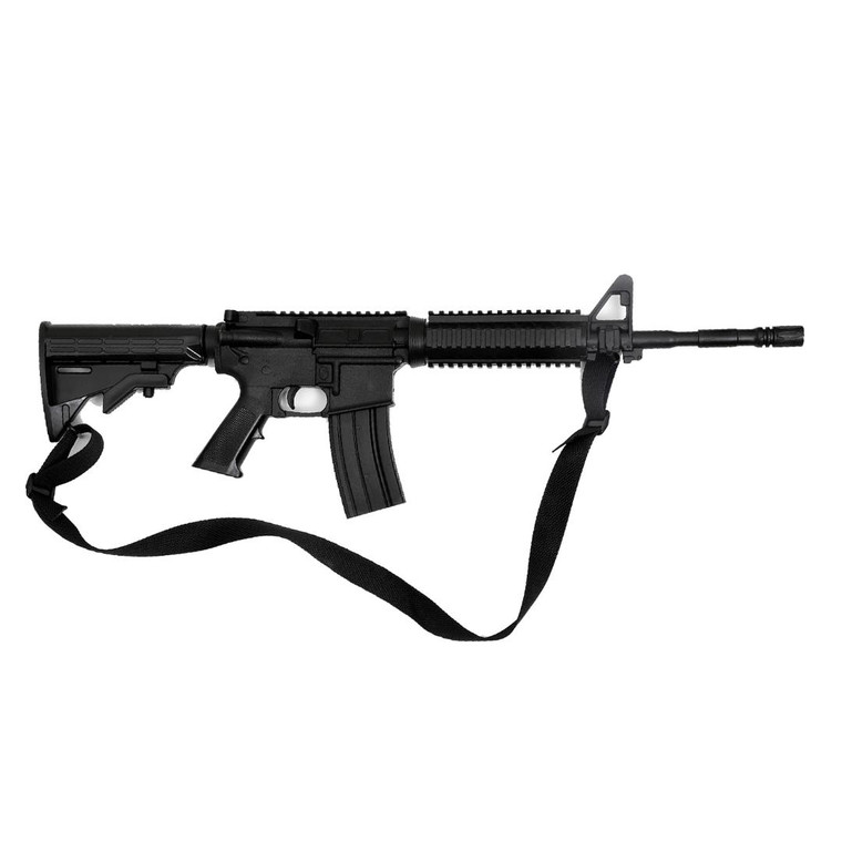 REALISTIC TP RUBBER M4 RIFLE TRAINING GUN : BLACK E400 35"