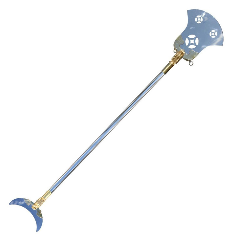 PORTABLE 2PC HEAVY STEEL MONK SPADE SOLID BLADE