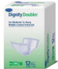 Bladder Control Pad Dignity® Doubler 13 x 24 Inch Moderate Absorbency Polymer Core One Size  30058 Pack of 12