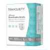 Unisex Adult Incontinence Brief Tranquility® Essential Large Disposable Heavy Absorbency 2746 Bag of 12