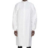 Cleanroom Lab Coat Contec® CritiGear White Medium Knee Length Microporous Fabric Disposable HCGA0022 Bag of 10