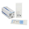 Nonabsorbable Suture with Needle McKesson Silk C-13 3/8 Circle Reverse Cutting Needle Size 4 - 0 Braided S683GX Box of 1
