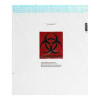 Specimen Transport Bag with Document Pouch Speci-Gard® 15 x 17 Inch Adhesive Closure Biohazard Symbol / Storage Instructions / Instructions for Use NonSterile UF95-1517BIO Case of 500