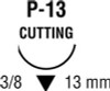 Absorbable Suture with Needle Polysorb Polyester P-13 3/8 Circle Precision Reverse Cutting Needle Size 4 - 0 Braided SL-5690 Box of 3