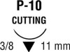 Nonabsorbable Suture with Needle Monosof~Dermalon Nylon P-10 3/8 Circle Precision Reverse Cutting Needle Size 6 - 0 Monofilament SN-5697 Box of 36