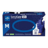 Exam Glove SensiCare® Silk Medium NonSterile Nitrile Textured Fingertips Dark Blue Chemo Tested MDSXB7585 Case of 2500