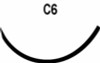 Absorbable Suture with Needle LOOK® Plain Gut C-6 3/8 Circle Reverse Cutting Needle Size 3 - 0 592B Box of 12