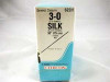 Nonabsorbable Suture with Needle Perma-Hand Silk KS Straight Conventional Cutting Needle Size 3 - 0 Braided 622H Box of 36