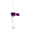 Safe-T-Fill® Capillary Blood Collection Tube K2 EDTA Additive 150 µL Pierceable Attached Cap Plastic Tube 077052 Case of 500