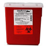 Sharps Container OakRidge Translucent Red Base 6-1/3 L x 4-2/3 W x 6-1/3 H Inch Vertical Entry 0.55 Gallon 0322-150R Case of 60