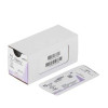 Absorbable Suture with Needle Coated Vicryl Polyglactin 910 P-3 3/8 Circle Precision Reverse Cutting Needle Size 6 - 0 Braided J492G Box of 12