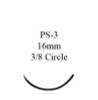 Nonabsorbable Suture with Needle Ethilon Nylon PS-3 3/8 Circle Reverse Cutting Needle Size 6 - 0 Monofilament 1665G Box of 12