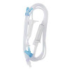 Primary IV Administration Set SafeDay Gravity 2 Ports 15 Drops / mL Drip Rate Without Filter 84 Inch Tubing Solution Without Flow Regulator 352639 Case of 50