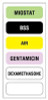 Pre-Printed Label UAL Anesthesia Label Multicolored Paper Miostat Bss Air Gentamicin Dexamethasone Black / White Medication Name 1/2 x 1-1/2 Inch ULAM894 Box of 25